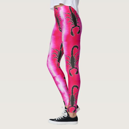 roze schorpioen leggings (Links)
