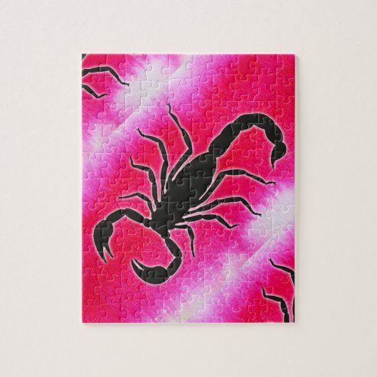 roze schorpioen legpuzzel (Verticaal)