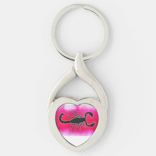 roze schorpioen sleutelhanger (Voorkant)