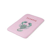 Roze Schorpioen, sterrenbeeld, sterrenbeeld Badmat (Gekanteld)