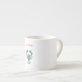 Roze Schorpioen, sterrenbeeld, sterrenbeeld Espresso Kop (Voorkant rechts)