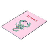 Roze Schorpioen, sterrenbeeld, sterrenbeeld Notitieboek (Linkerzijde)