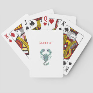 Roze Schorpioen, sterrenbeeld, sterrenbeeld Pokerkaarten