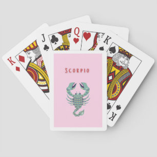Roze Schorpioen, sterrenbeeld, sterrenbeeld Pokerkaarten