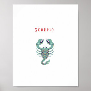 Roze Schorpioen, sterrenbeeld, sterrenbeeld Poster