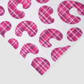 Roze Schotse Luipaardprint Tissuepapier (Detail)