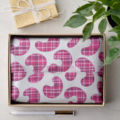 Roze Schotse Luipaardprint Tissuepapier (Geschenk)