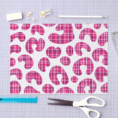 Roze Schotse Luipaardprint Tissuepapier (Craft)