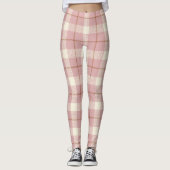Roze Schotse speldenstaart / Leggings voor vrouwen (Voorkant)