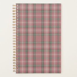 Roze Schotse Tartan Planner