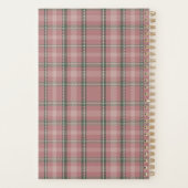 Roze Schotse Tartan Planner (Achterkant)