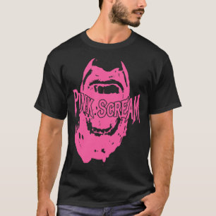 Roze schreeuw t-shirt