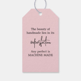 Roze schrift handgemaakt door bedrijf cadeaulabel