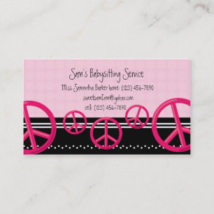 Roze schrijfmachine voor vredesnaam of roomkaart contactkaartje