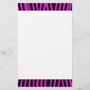 Roze schrijfpapier met Zebra Briefpapier