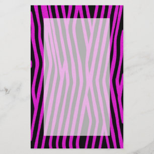 Roze schrijfpapier met Zebra Briefpapier