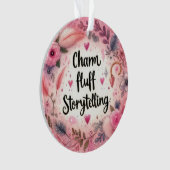 Roze Schrijver van verhalen Romanschrijver  Ornament (voorkant)