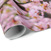 Roze schuim van Cherry Blossom over de Sakura-bome Cadeaupapier (Rol Hoek)