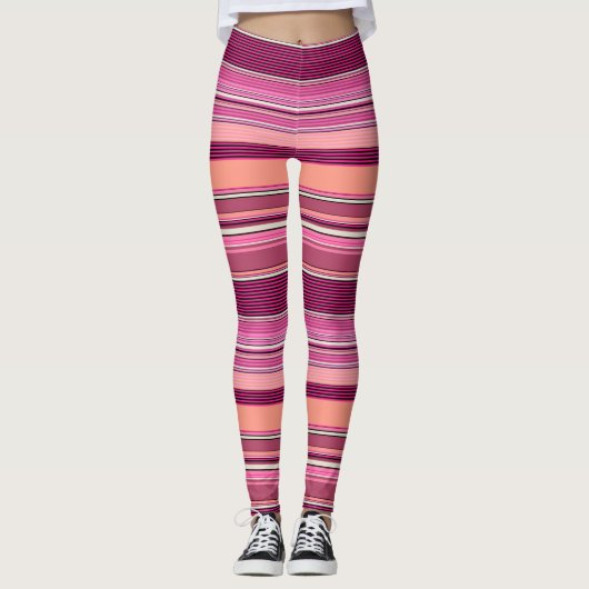 Roze schuine Leggings van de Verlichtingsband ★ Ps (Voorkant)