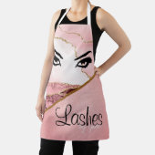 Roze schuine strepen per Schort - (Insitu)