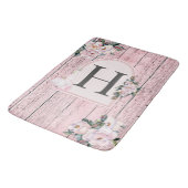 Roze Schuur Hout w / Roze Parfum Flessen Fun Desig Badmat (Gekanteld)