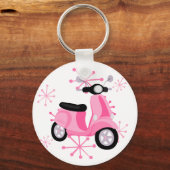 Roze scooter sleutelhanger (Voorkant)