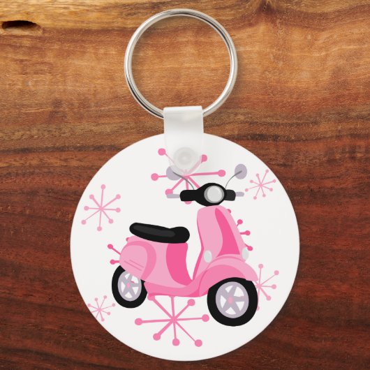 Roze scooter sleutelhanger (Voorkant)