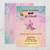 Roze Scorpio (23 oktober - 21 november) Kaart (Voorkant / Achterkant)