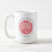 Roze Scorpio Traits Zodiac Star Sign Coffee Mok (Links)