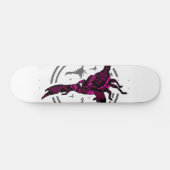 Roze Scorpion Persoonlijk Skateboard (Horizontaal)