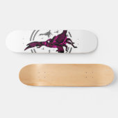 Roze Scorpion Persoonlijk Skateboard (Horizontaal)