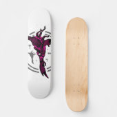 Roze Scorpion Persoonlijk Skateboard (Voorkant)