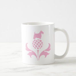 Roze Scottie Thistle Koffiemok
