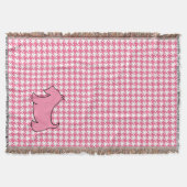 Roze Scottish Terrier Scotty Dog Bedroom Blanket Deken (Voorkant)