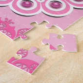 Roze scrapbooking legpuzzel (Zijkant)