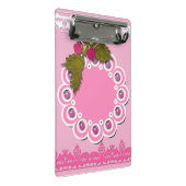 Roze scrapbooking mini klembord (Schuin)