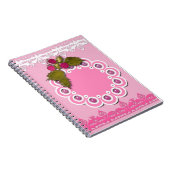 Roze scrapbooking notitieboek (Rechterzijde)