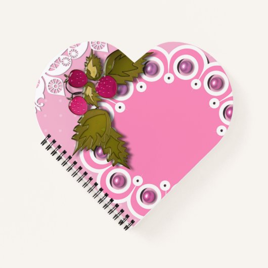Roze scrapbooking notitieboek (Voorkant)