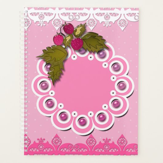 Roze scrapbooking planner (Voorkant)