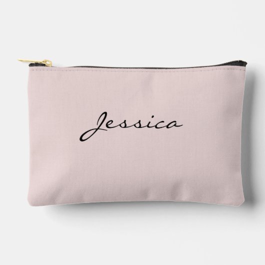 Roze script naam Minimalistische moderne reis cosm Etui (Voorkant)