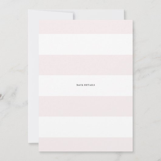 roze Script virtuele Shower | VRIJGEZELLENFEEST Kaart (Achterkant)