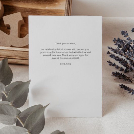 Roze Script-Vrijgezellenfeest Bedankkaart