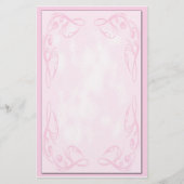 Roze Scroll Briefpapier (Voorkant)