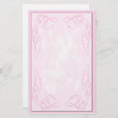 Roze Scroll Briefpapier (Voorkant / Achterkant)