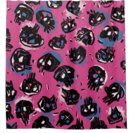 Roze scull demo Thuis & Living Bad & Beauty Douchegordijn