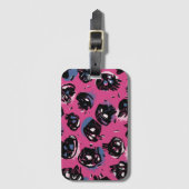 Roze scull emo Accessoires Reizen Accessoires Bagagelabel (Voorkant (verticaal))