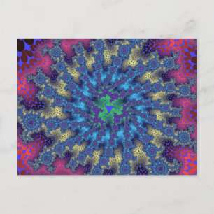 Roze Seafoam Burst Briefkaart