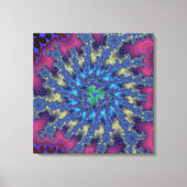 Roze Seafoam Burst Canvas Afdruk (Voorkant)