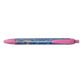 Roze Seafoam Burst Zwarte Inkt Pen (Achterkant)