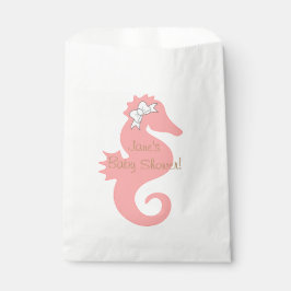 Roze Seahorse Baby shower Favor Tassen Bedankzakje